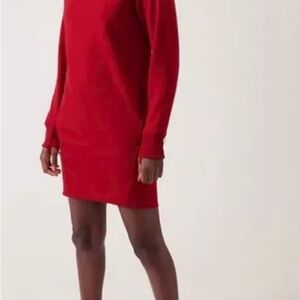 Athleta Red cozy karma Dress with Long Sleeves